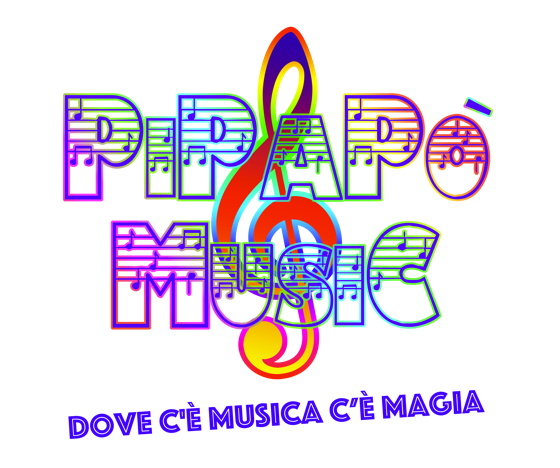 Logo Pipapò Music, scuola di musica,sale prove, studio di registrazione